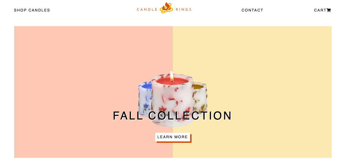 Candle Rings Shopify Site